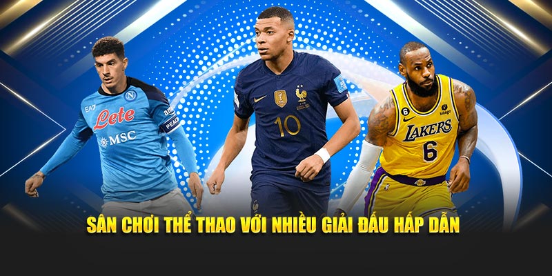 Sân chơi thể thao với nhiều giải đấu hấp dẫn